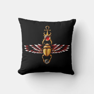 TSDS: Seth's Scarab Coat Graphic Throw Pillow