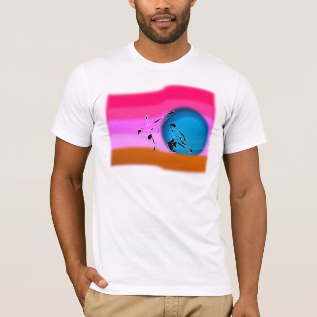 tshirt capoeira martial arts rainbow axe abada (Front)