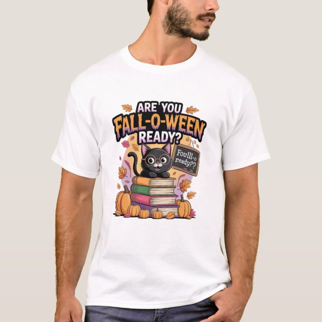 Tshirt Cat hallowen  (Front)