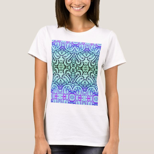 Tshirt - Cool-Colored Abstract  (Front)