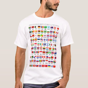 Tshirt for men flg the world