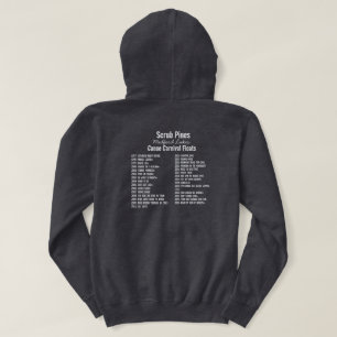 Tshirt /hoodie with light writing on back for dark