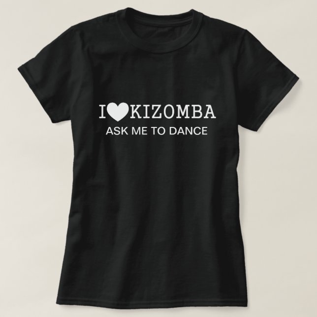Tshirt “I Love Kizomba” p Woman (Design Front)