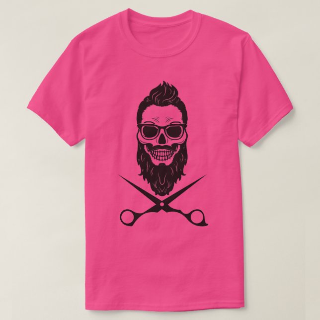 Tshirt skull barber shop Classic TShirt (Design Front)