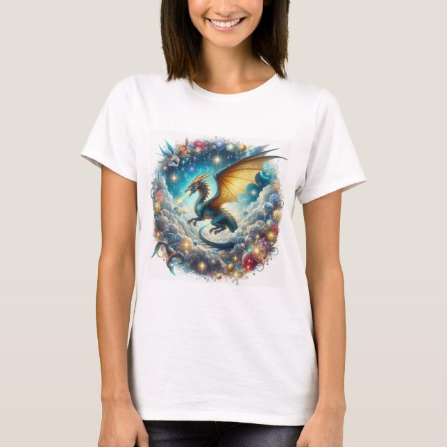 Tshirt t shirt shirt donna woman Dragone (Front)