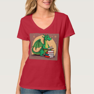 Tshirt with a dragon in front and a lion on back