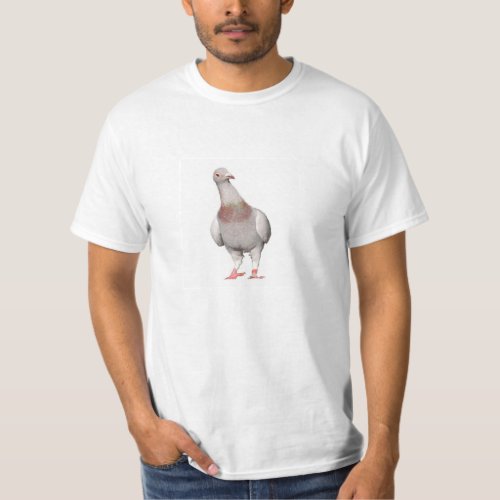 Tshirt with dove of peculiar glance