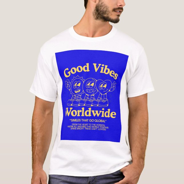 Tshirt with good vibes  (Front)