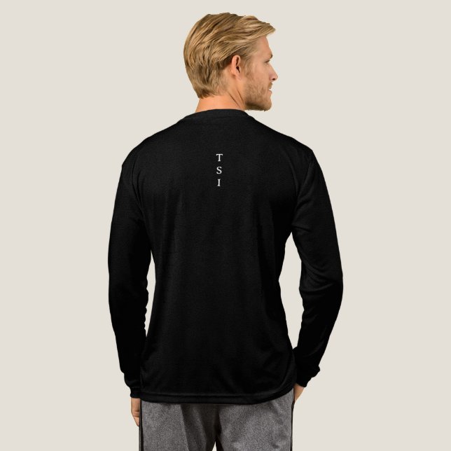 TSI (Taoist Studies Institute) Simple Initials - Tri-Blend Shirt (Full Back)