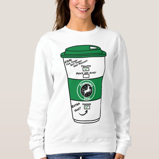 TSNSG Planetary Deer Cup Sweatshirt (Front)