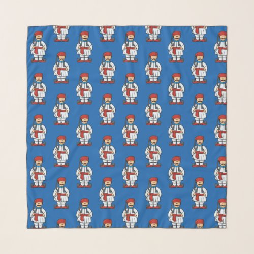 Tsolias Cartoon Pattern Scarf