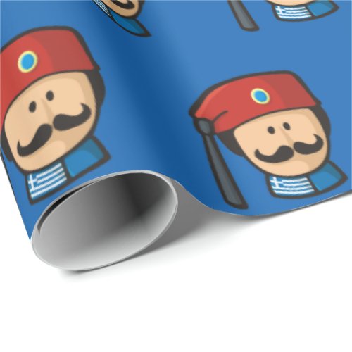 Tsolias Head Pattern Wrapping Paper
