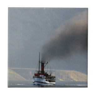 TSS Earnslaw steamship 1912 Ceramic Tile