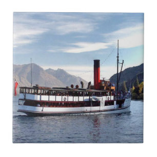 TSS Earnslaw steamship 1912 Ceramic Tile