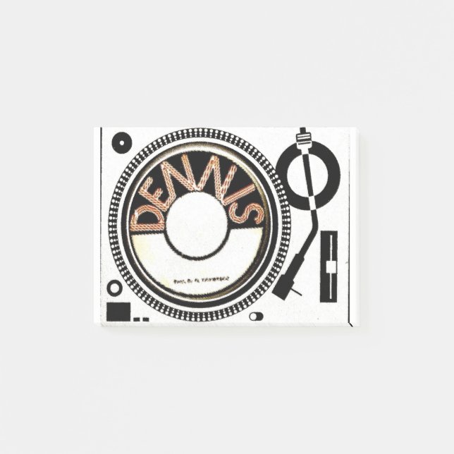 TST /DENNIS BRAND POST-IT NOTES (Front)