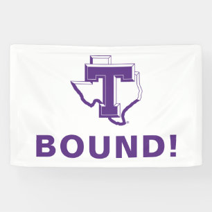 TSU Bold Purple T Over Texas Banner