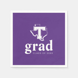 TSU Bold Purple T Over Texas Napkins