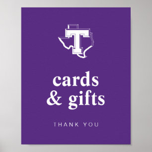 TSU Bold Purple T Over Texas Poster