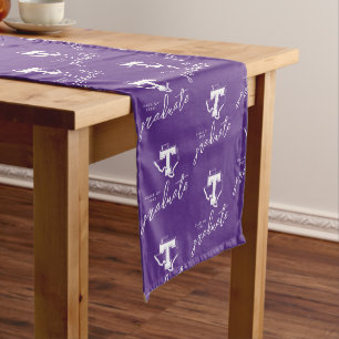 TSU Bold Purple T Over Texas Short Table Runner