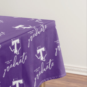 TSU Bold Purple T Over Texas Tablecloth