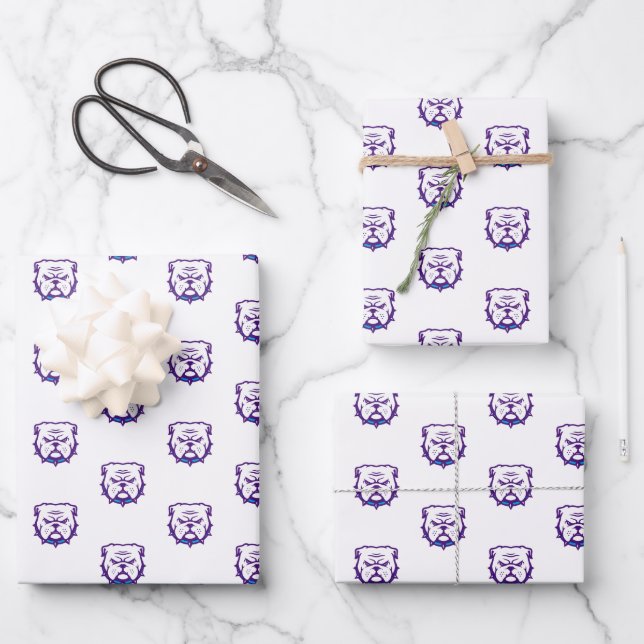 TSU Bulldog Wrapping Paper Sheets (Front)