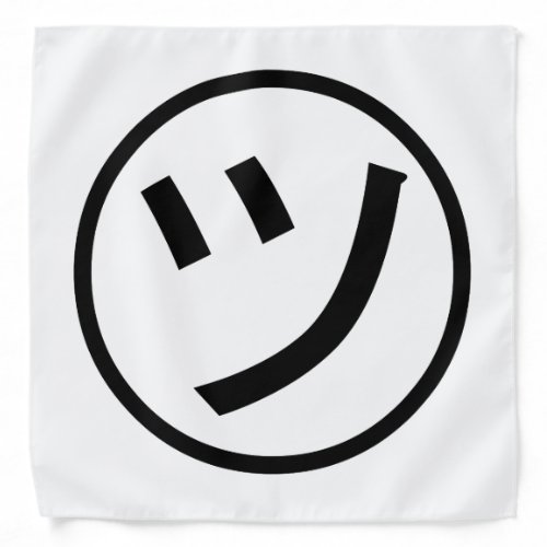  Tsu Kana Katakana Smiling Emoji  Emoticon Bandana