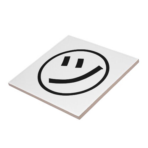  Tsu Kana Katakana Smiling Emoji  Emoticon Ceramic Tile