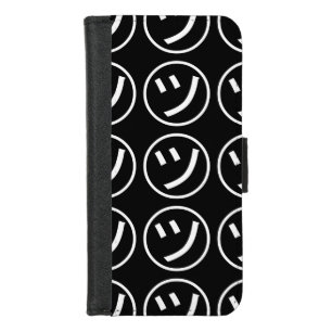 ㋡ Tsu Kana Katakana Smiling Emoji / Emoticon iPhone 8/7 Wallet Case