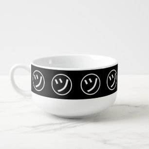 ㋡ Tsu Kana Katakana Smiling Emoji / Emoticon Soup Mug