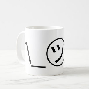Tsu Kana Shrug Emoticon ¯\_㋡_/¯ Japanese Kaomoji Coffee Mug