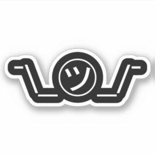 Tsu Kana Shrug Emoticon ¯\_㋡_/¯ Japanese Kaomoji Sticker