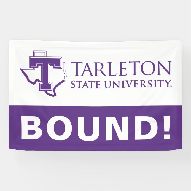 TSU | Purple T & Texas with Text Banner (Horizontal)