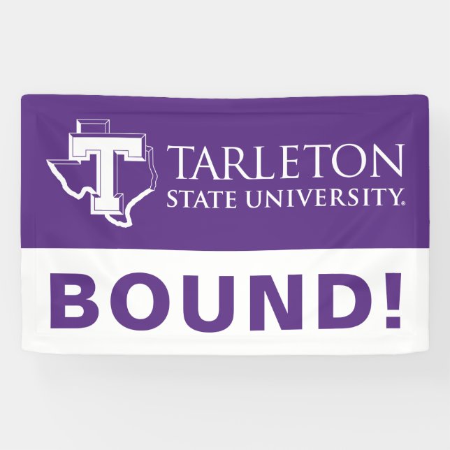 TSU | Purple T & Texas with Text Banner (Horizontal)