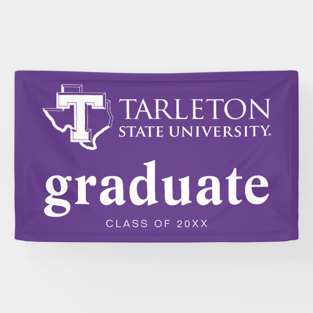 TSU | Purple T & Texas with Text Banner (Horizontal)