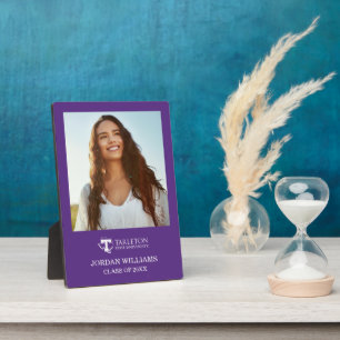 TSU   Purple T & Texas with Text Plaque