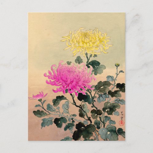 Tsuchiya Koitsu 土屋光逸 _ Chrysanthemum 菊 Postcard