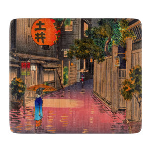 Tsuchiya Koitsu - Evening at Ushigome Cutting Board