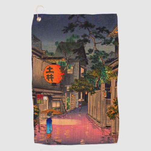 Tsuchiya Koitsu _ Evening at Ushigome Golf Towel