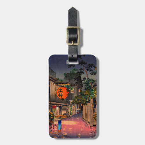 Tsuchiya Koitsu _ Evening at Ushigome Luggage Tag