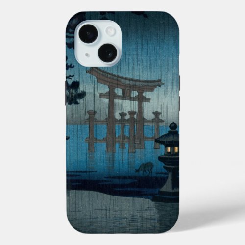 Tsuchiya Koitsu _ Miyajima in the Rain iPhone 15 Case