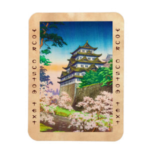 Tsuchiya Koitsu Nagoya Castle shin hanga scenery Magnet