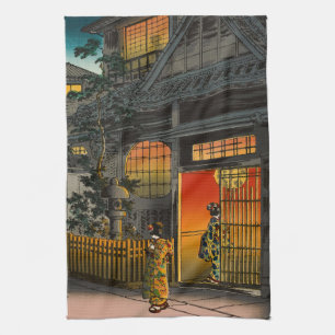 Tsuchiya Koitsu - Side Street Araki in Yotsuya Kitchen Towel