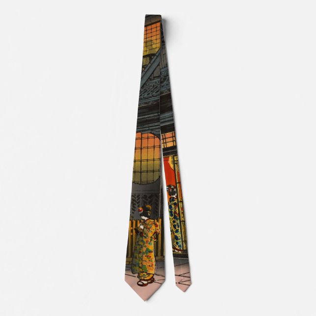 Tsuchiya Koitsu - Side Street Araki in Yotsuya Neck Tie (Front)