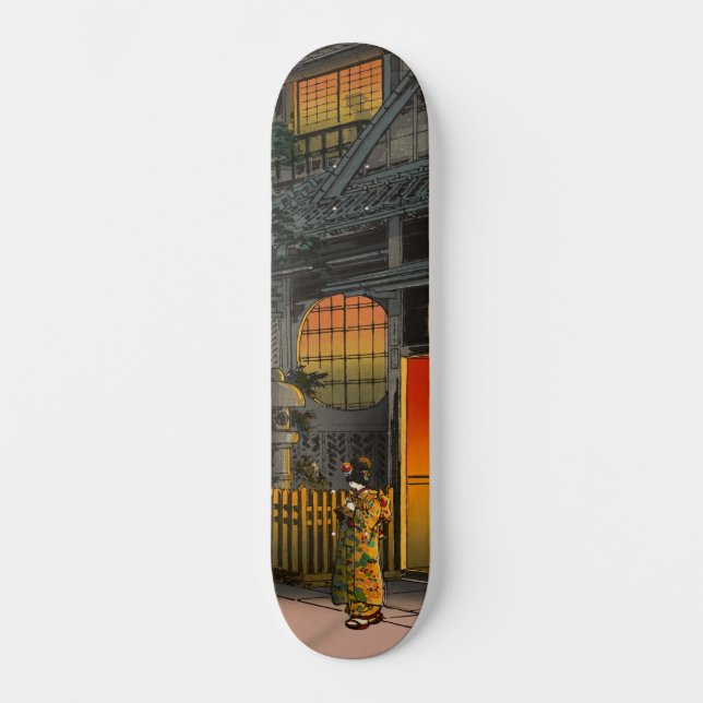 Tsuchiya Koitsu - Side Street Araki in Yotsuya Skateboard (Front)