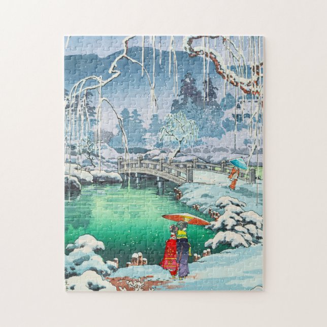 Tsuchiya Koitsu Sketches of Famous Places In Japan Jigsaw Puzzle (Vertical)