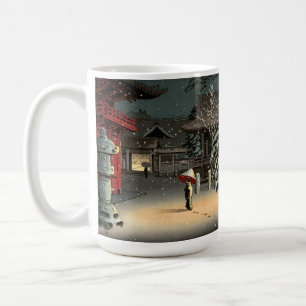 Tsuchiya Koitsu - Snow at Nezu Shrine Coffee Mug