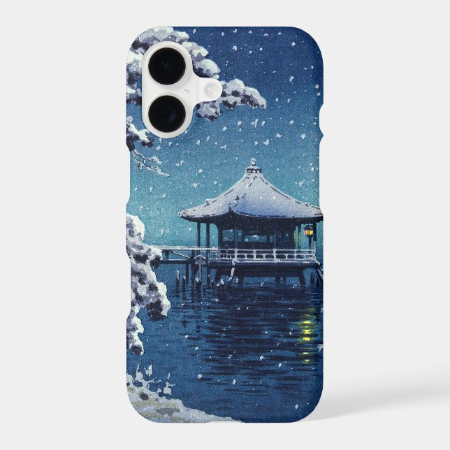 Tsuchiya Koitsu - Snow on the Ukimido at Katada Case-Mate iPhone Case (Back)