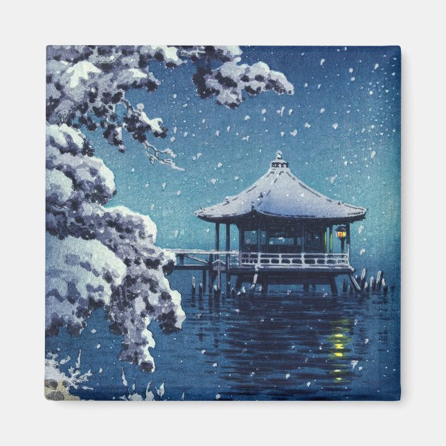 Tsuchiya Koitsu - Snow on the Ukimido at Katada Magnet (Front)