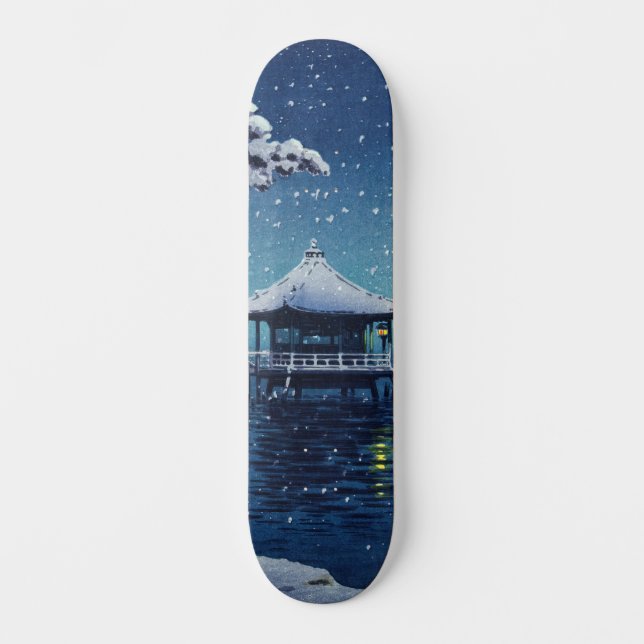 Tsuchiya Koitsu - Snow on the Ukimido at Katada Skateboard (Front)
