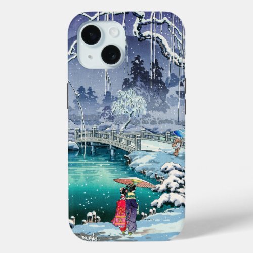 Tsuchiya Koitsu _ Spring Snow at Maruyama iPhone 15 Case